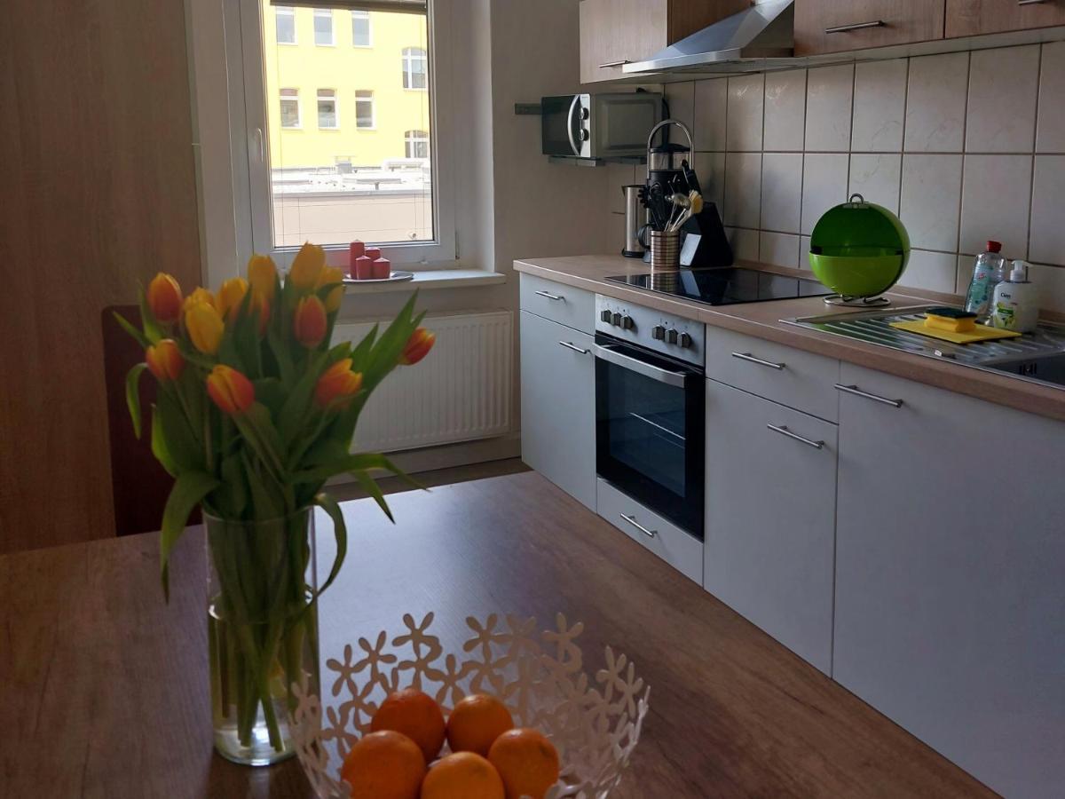 Schoene Zwei-Zimmer-Wohnung "W2" Mit 4 Einzelbetten Und Wlan In Zwenkau Bei Leipzig Im Neuseenland المظهر الخارجي الصورة