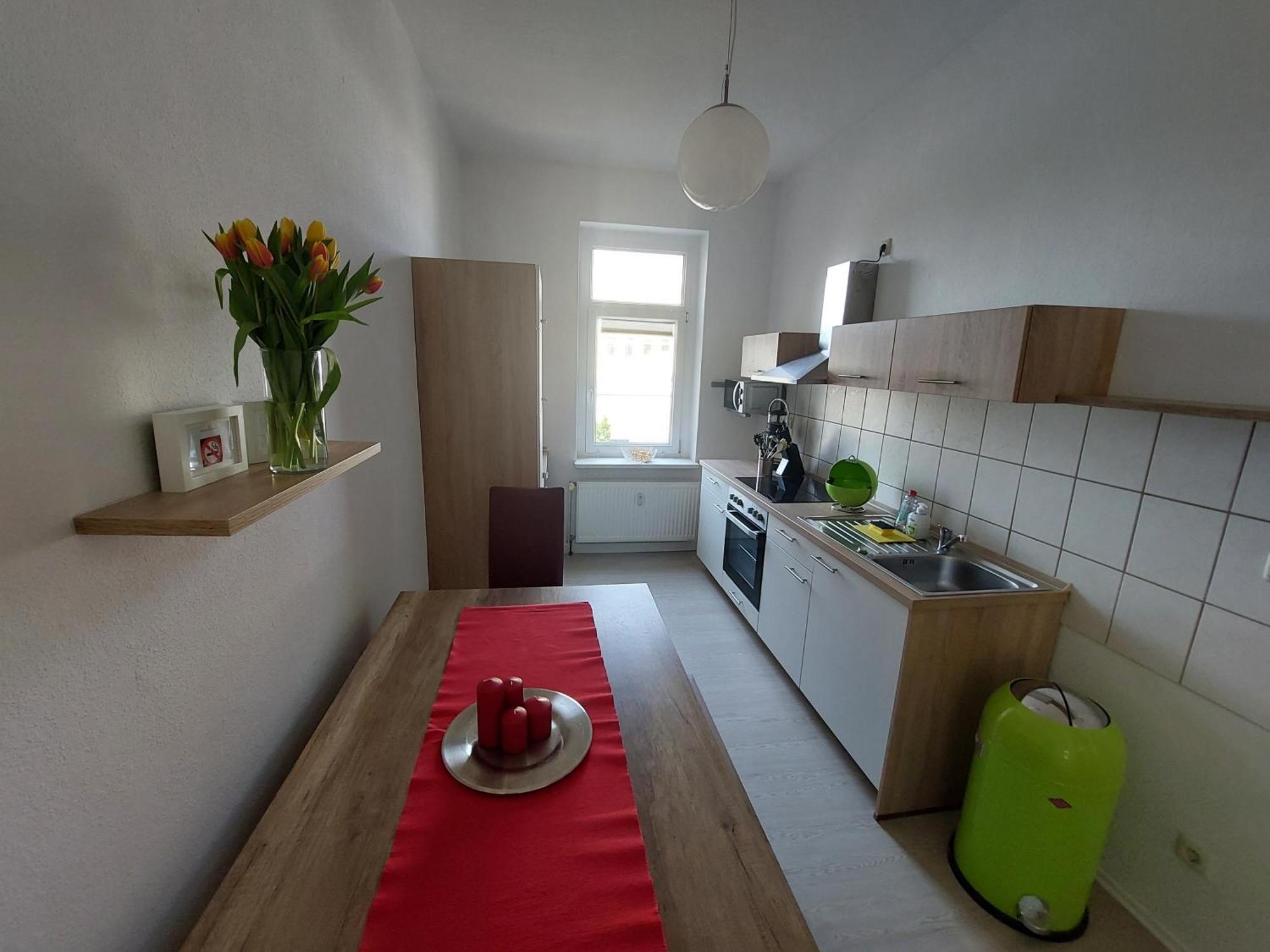Schoene Zwei-Zimmer-Wohnung "W2" Mit 4 Einzelbetten Und Wlan In Zwenkau Bei Leipzig Im Neuseenland الغرفة الصورة